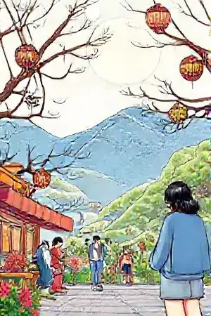 铜壶煮月封面，铜壶壶嘴吐出月白色的雾气升上屋顶
